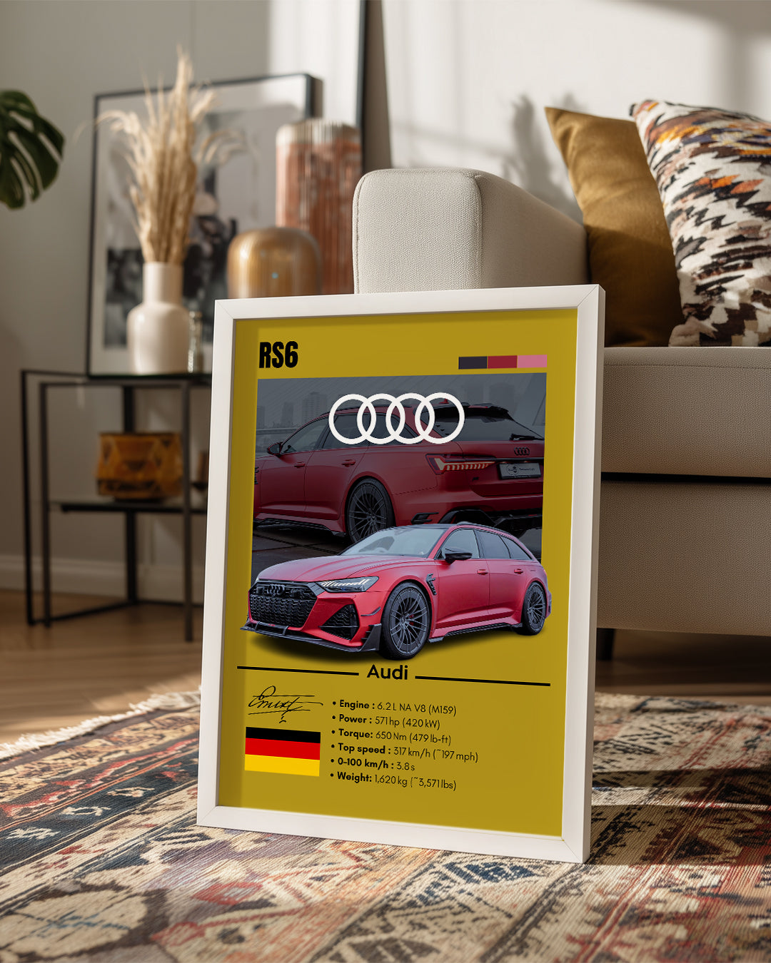Audi RS6 Poster Tablosu