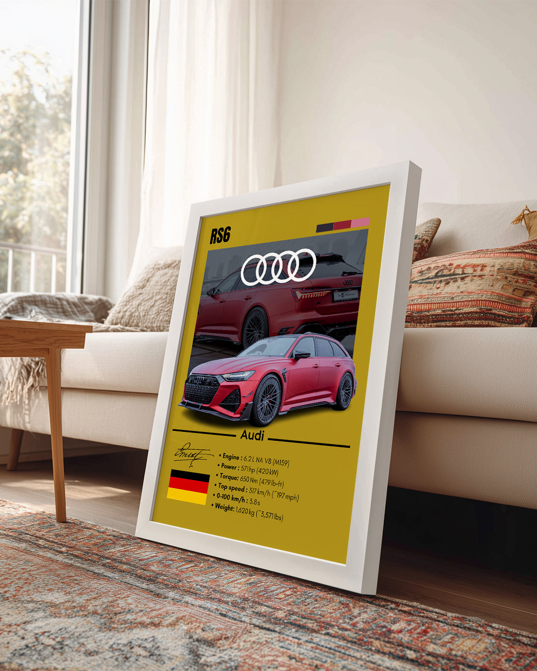 Audi RS6 Poster Tablosu