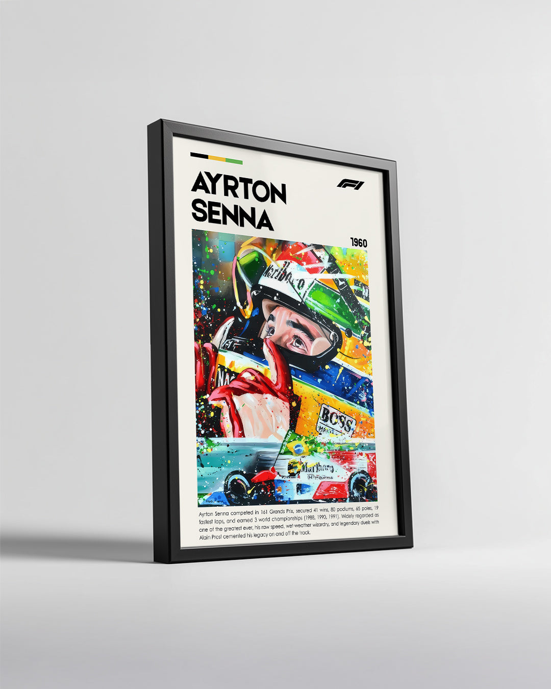 Ayrton Senna Poster Tablosu