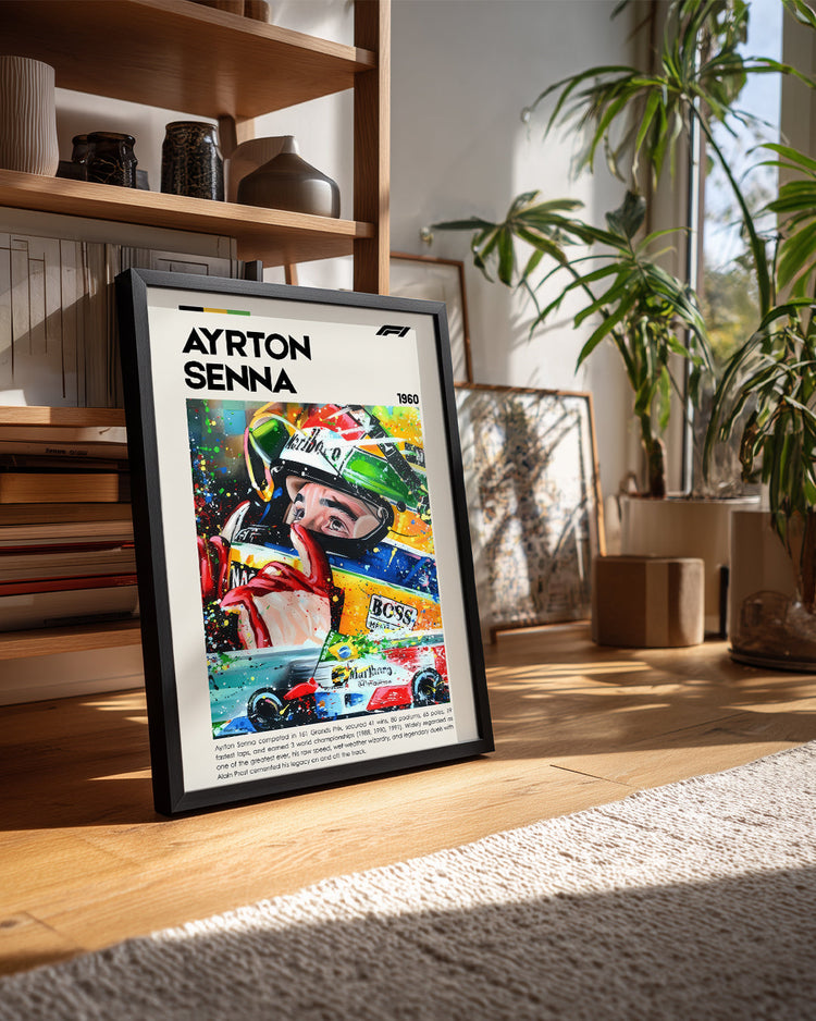 Ayrton Senna Poster Tablosu