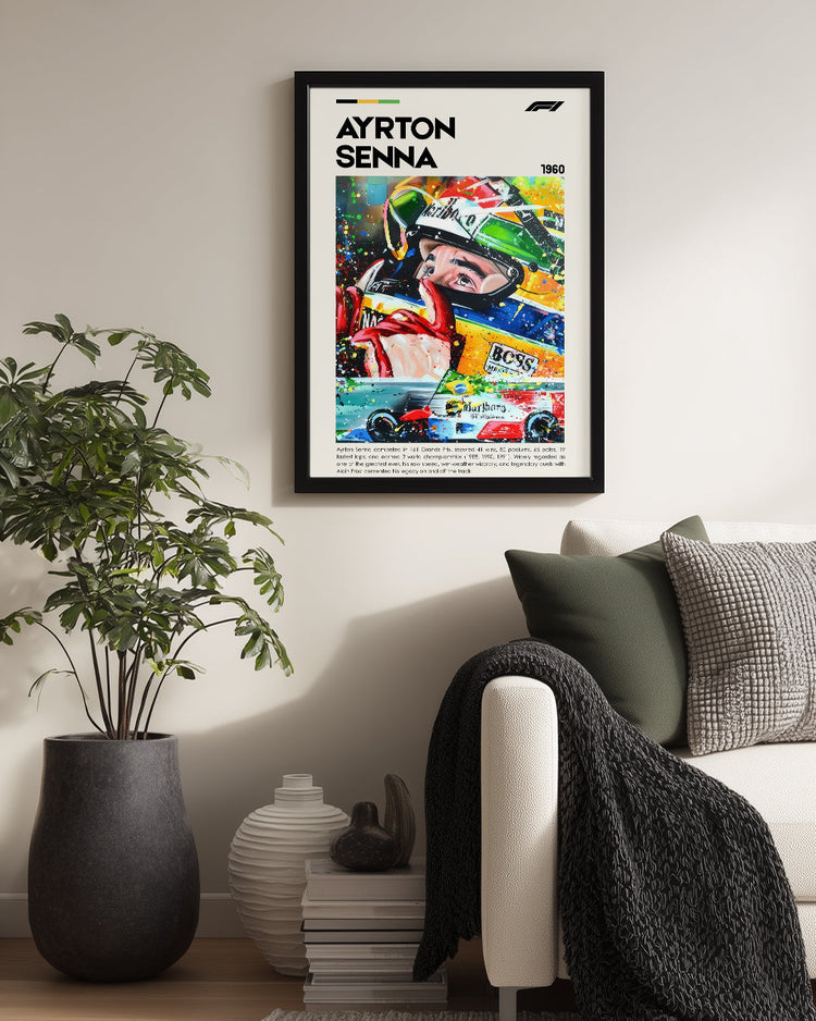 Ayrton Senna Poster Tablosu