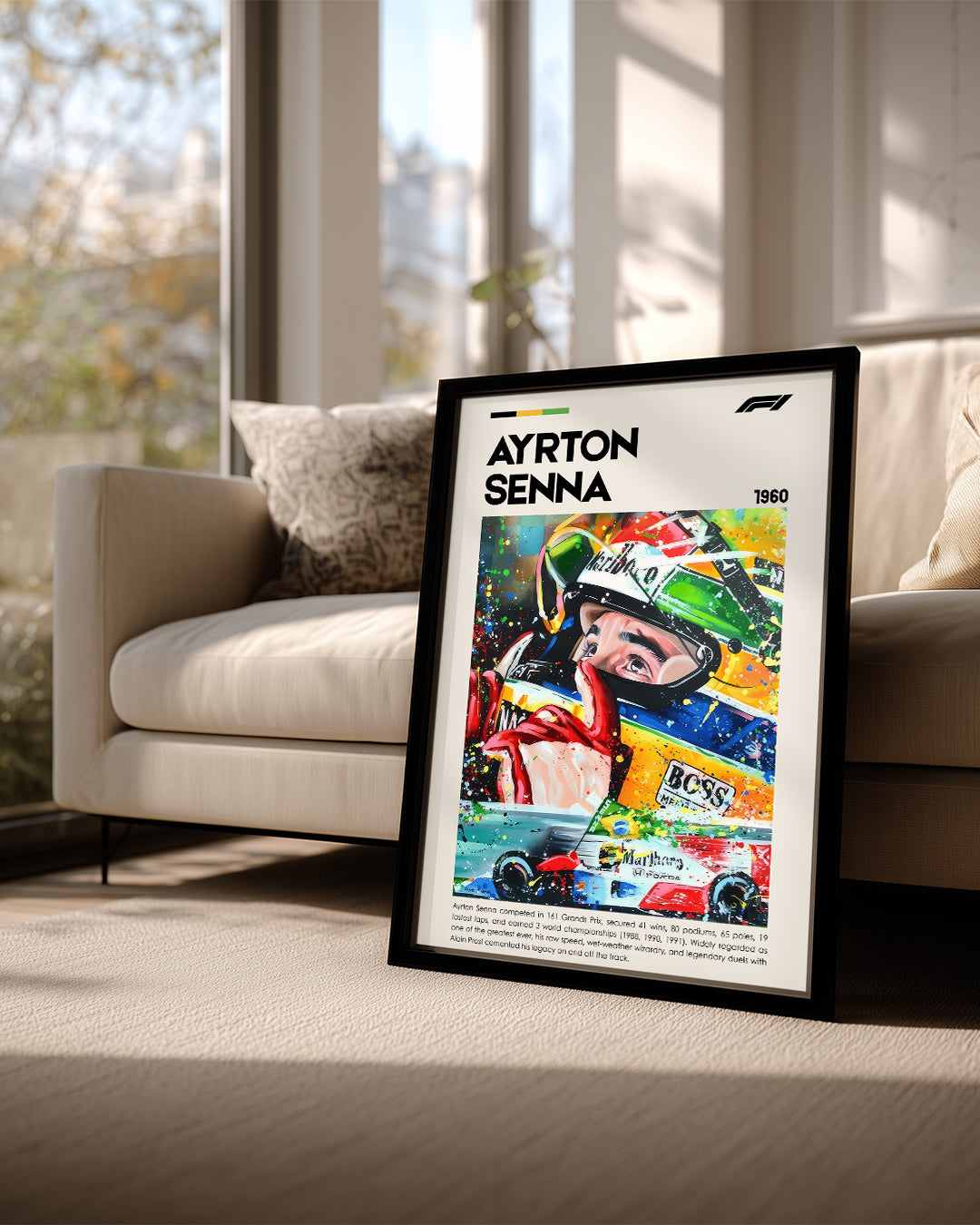 Ayrton Senna Poster Tablosu