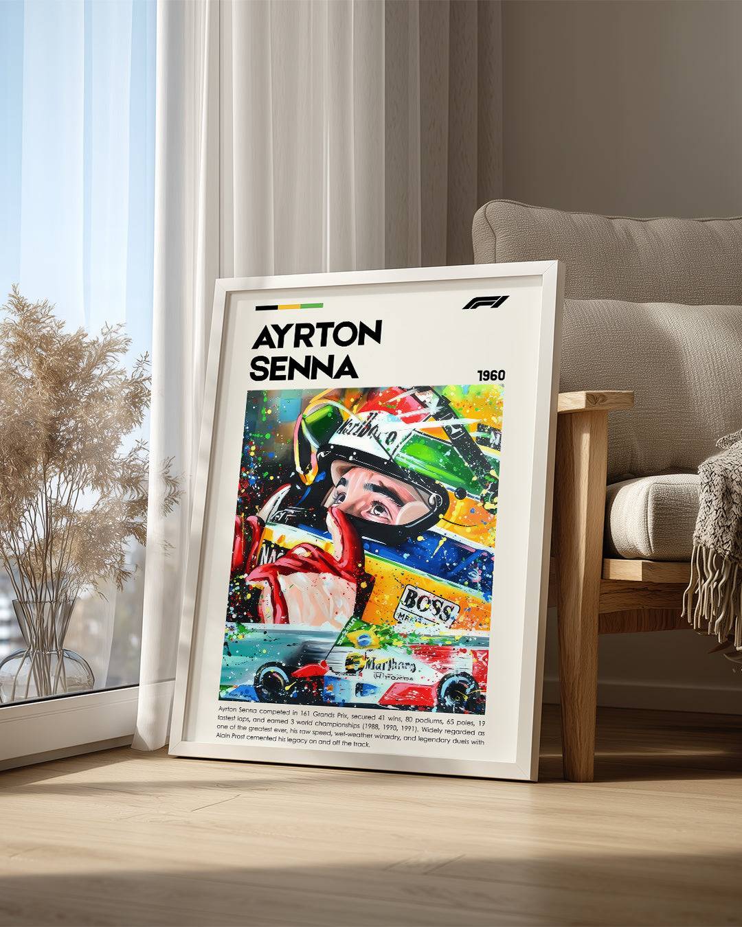 Ayrton Senna Poster Tablosu
