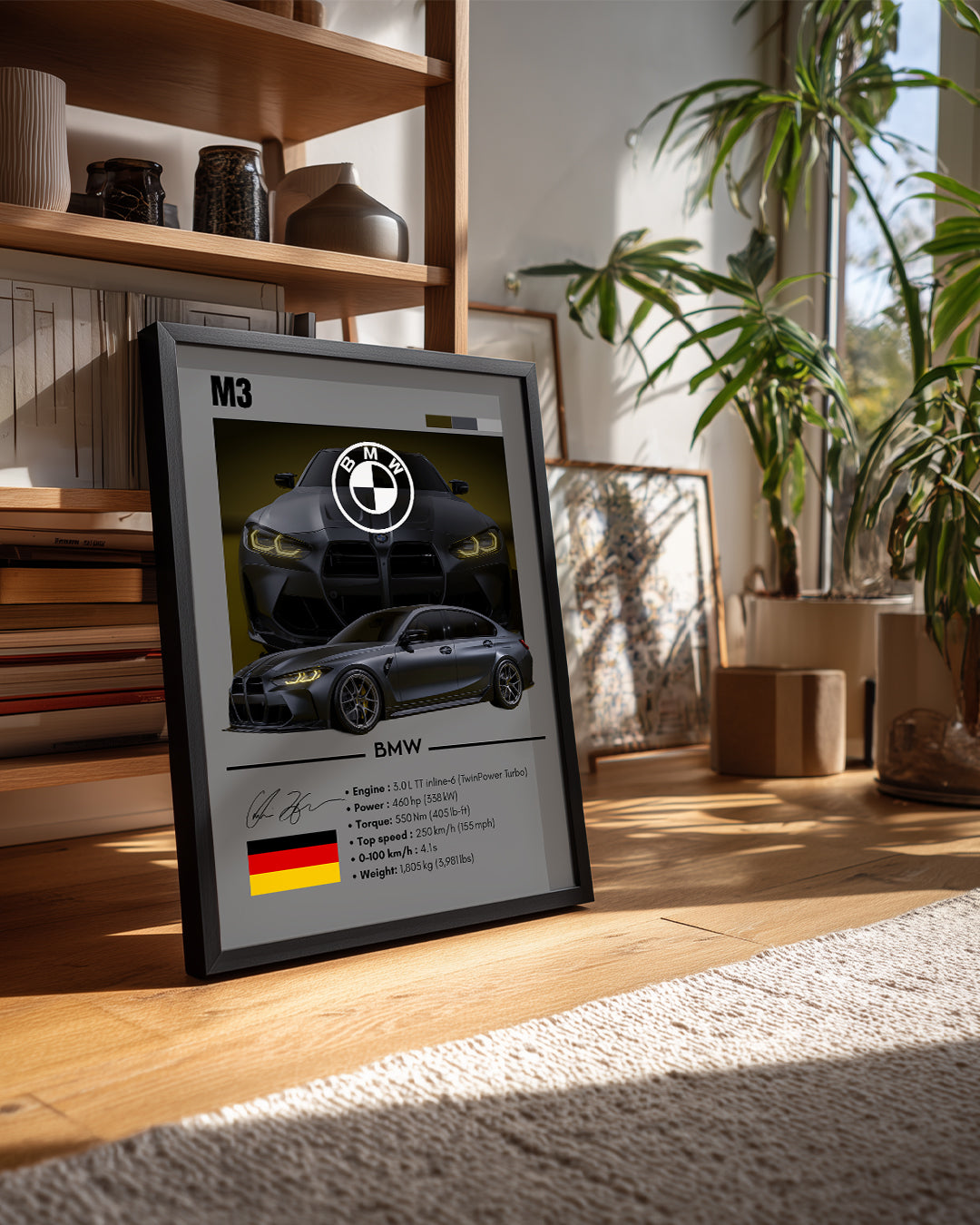 BMW M3 GRİ Poster Tablosu