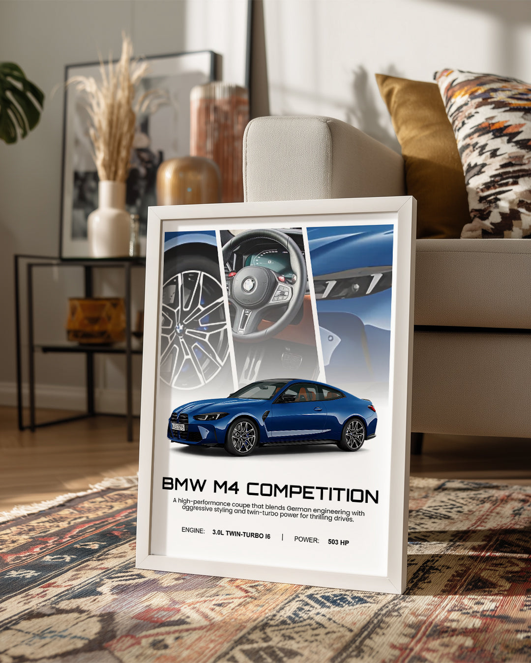 BMW M4 Competition Poster Tablosu