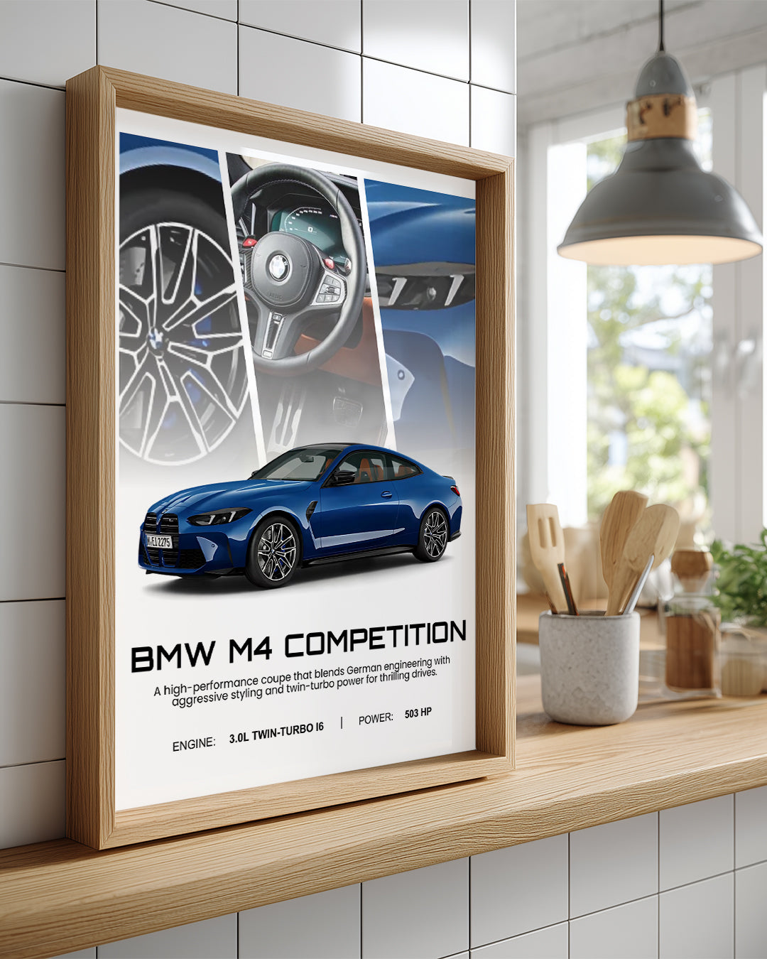 BMW M4 Competition Poster Tablosu