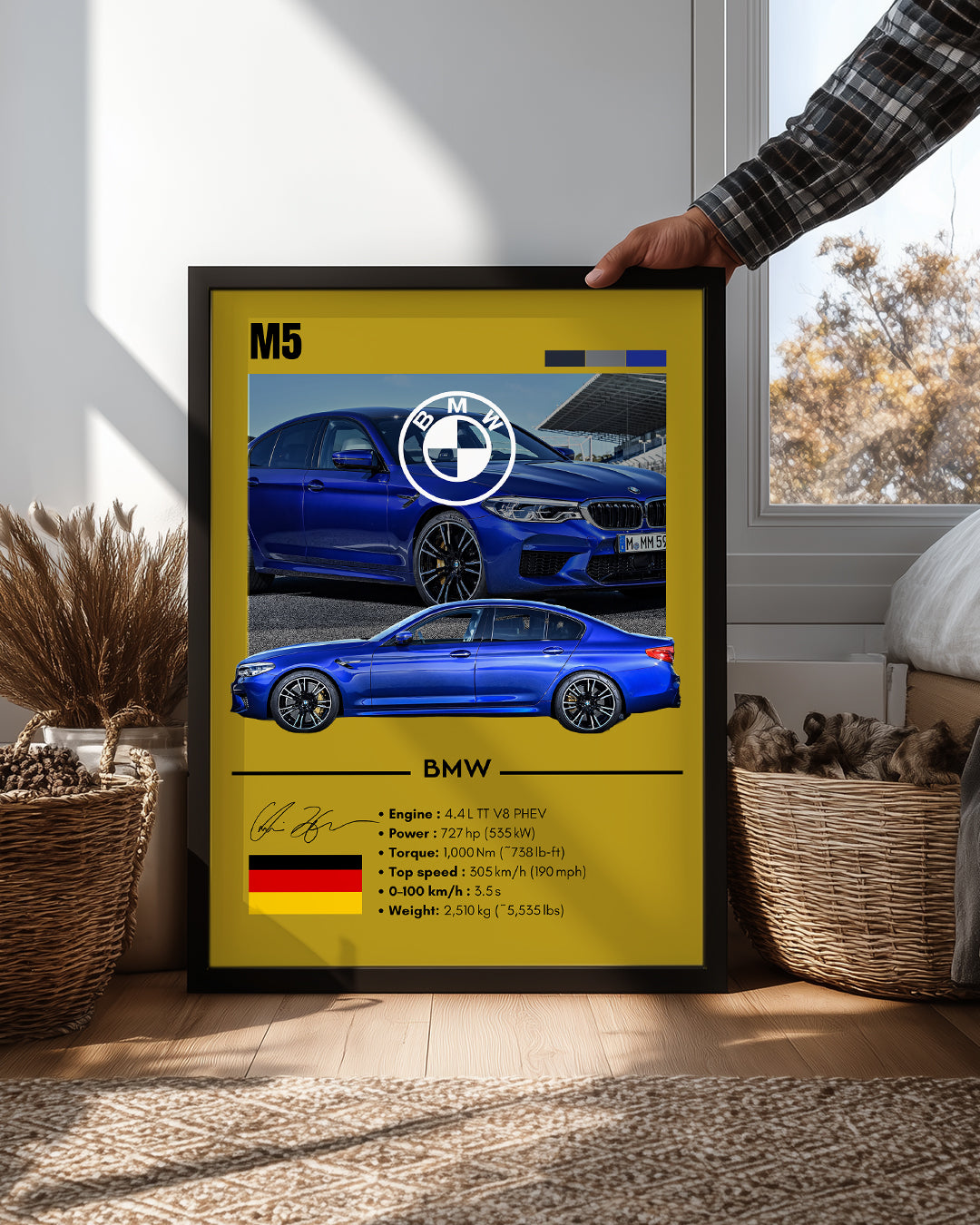 BMW M5 Poster Tablosu