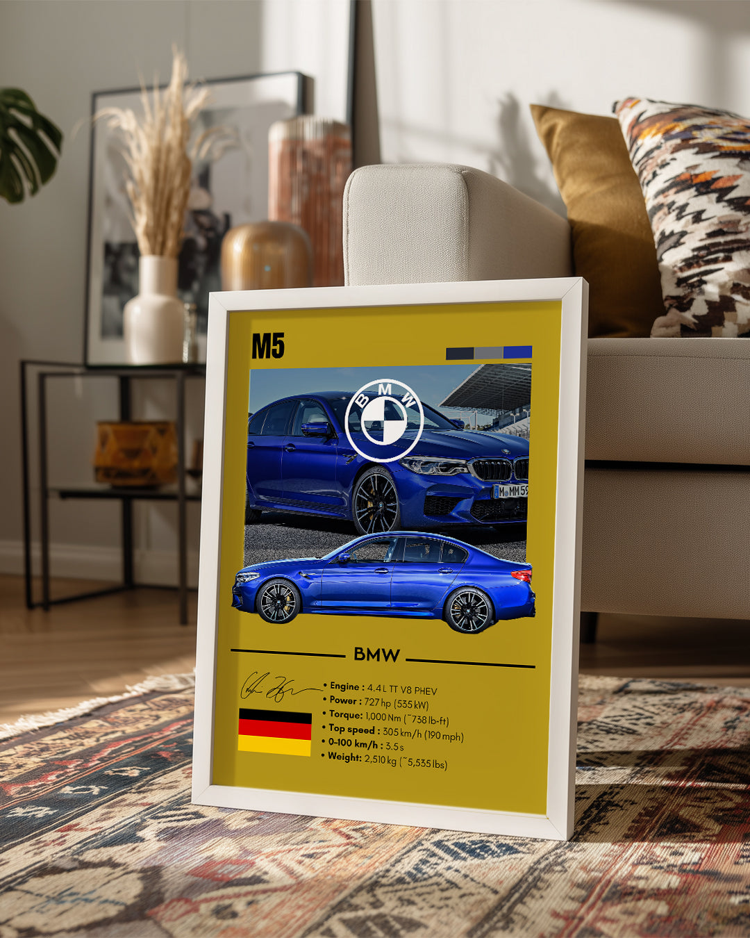 BMW M5 Poster Tablosu