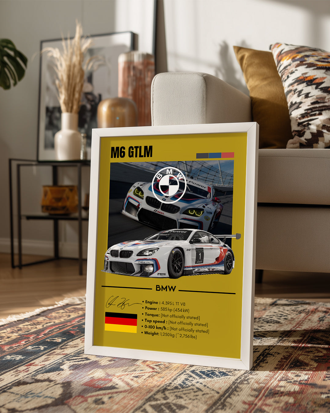 BMW M6 GTLM Poster Tablosu