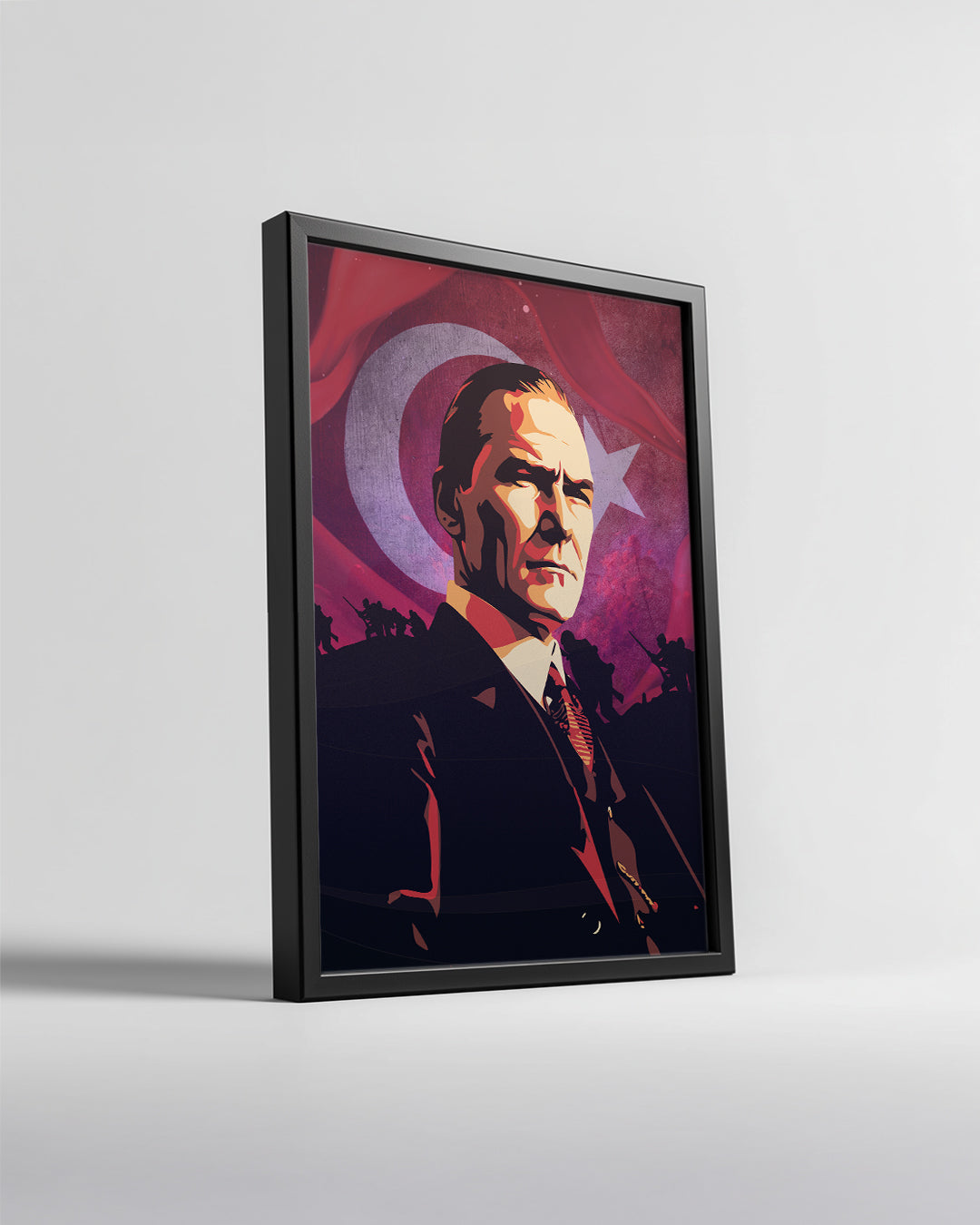 Bağımsızlığın Mimarı – Modern Atatürk İllüstrasyon Poster Tablosu