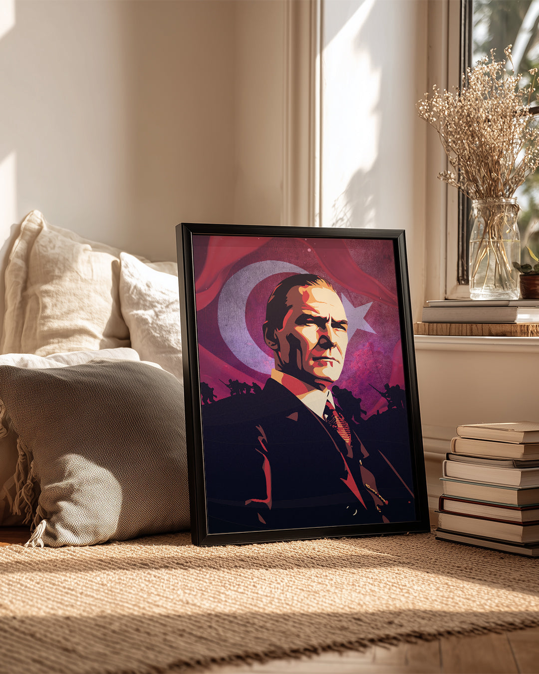 Bağımsızlığın Mimarı – Modern Atatürk İllüstrasyon Poster Tablosu