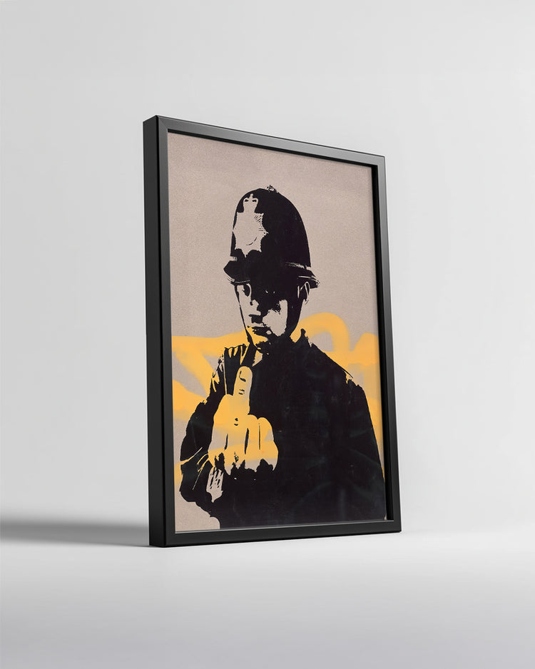 Banksy Copper Poster Tablosu