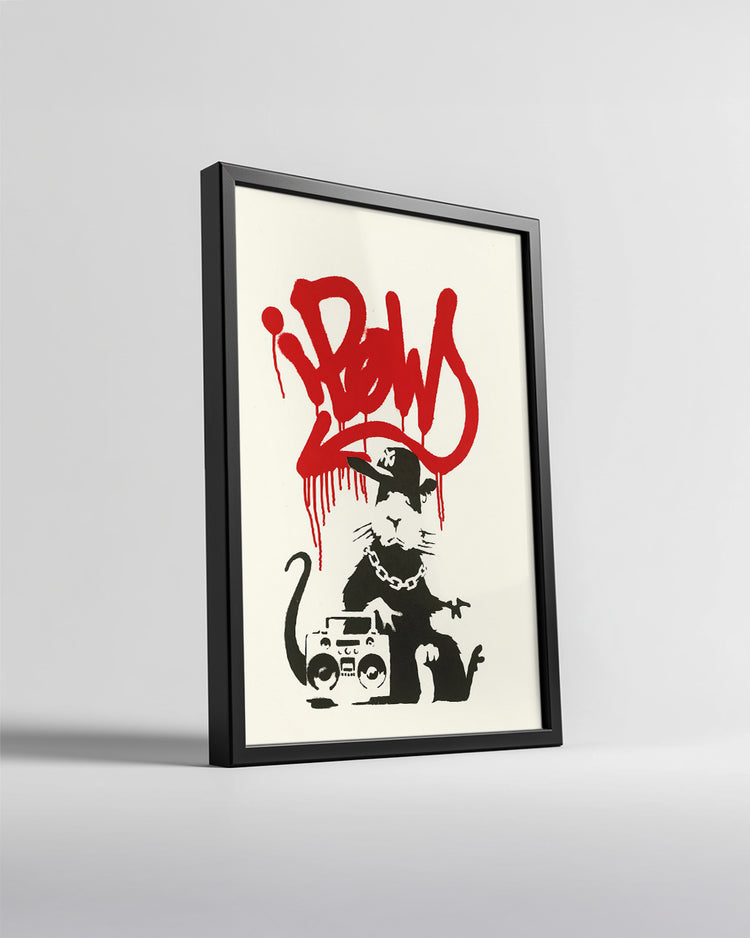 Banksy Rat Poster Tablosu