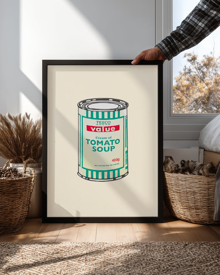 Banksy Soup Poster Tablosu
