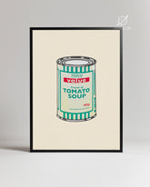 Banksy Soup Poster Tablosu