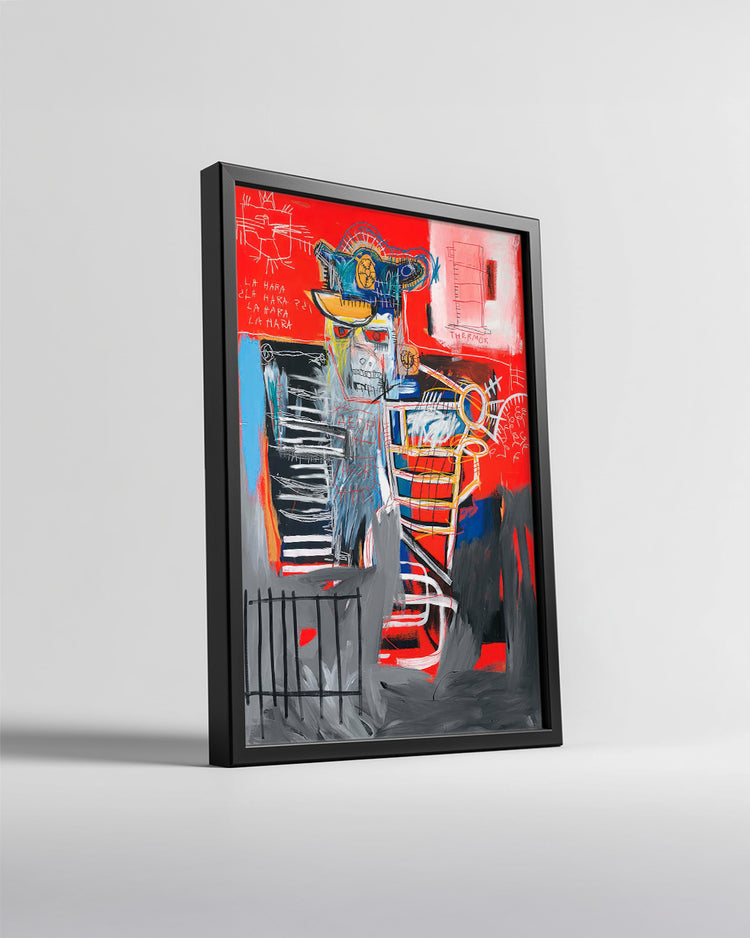 Basquiat Red Poster Tablosu