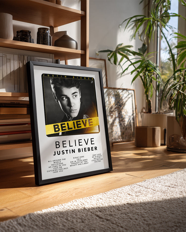 Believe - Justin Bieber Poster Tablosu