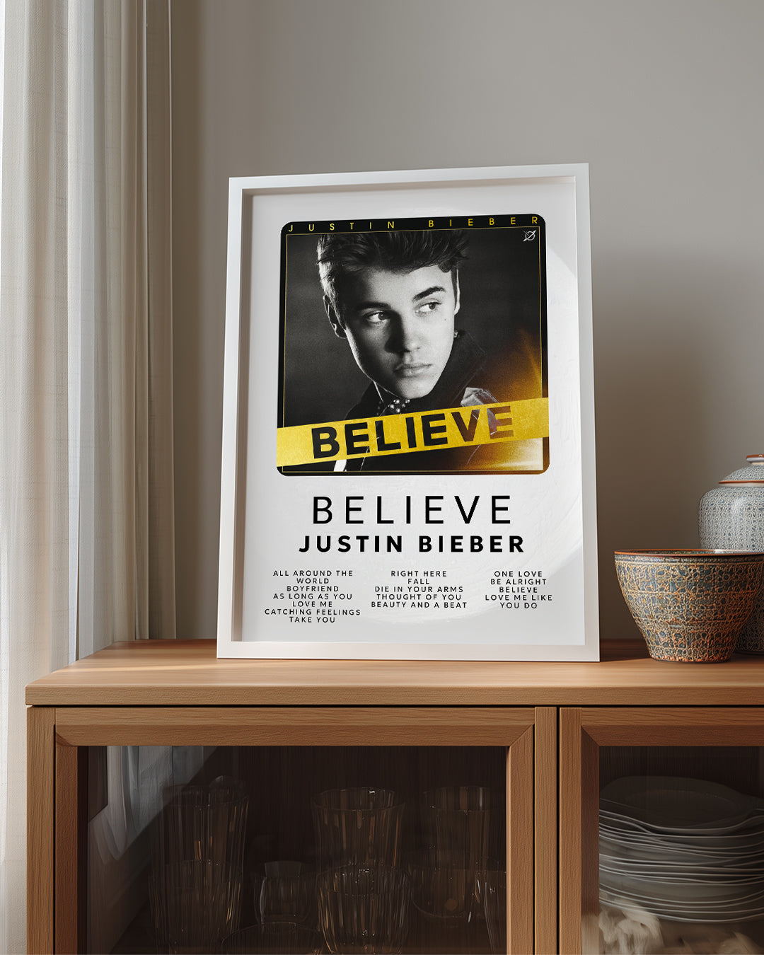 Believe - Justin Bieber Poster Tablosu