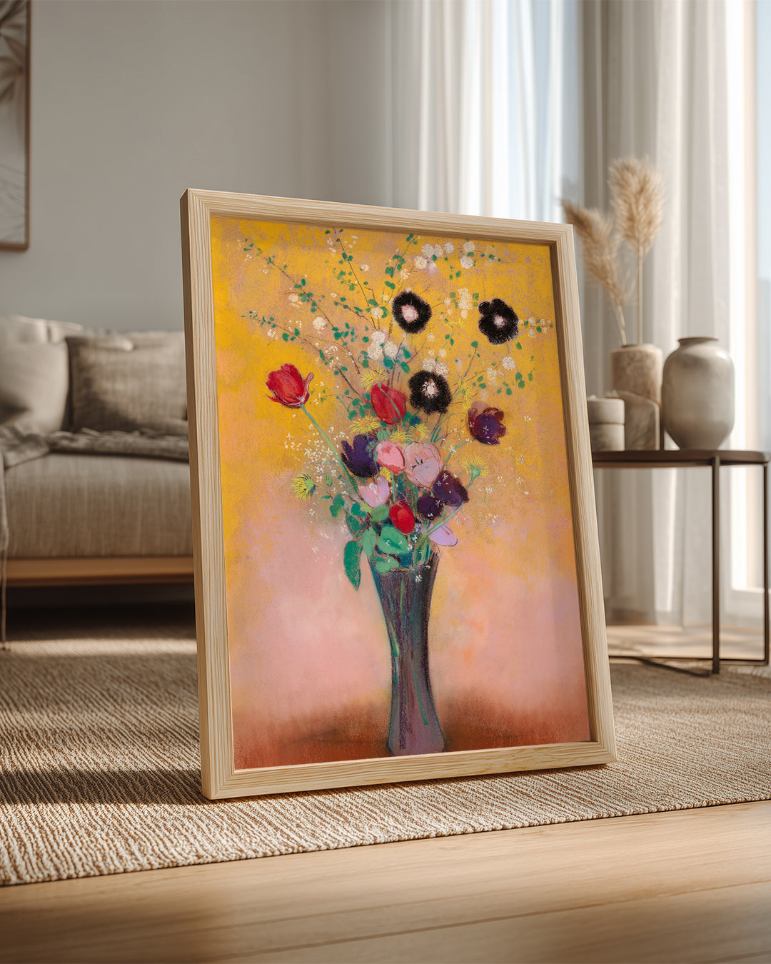 Black Flowers Poster Tablosu