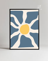 Blue Burst Poster Tablosu