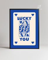 Blue Lucky Poster Tablosu