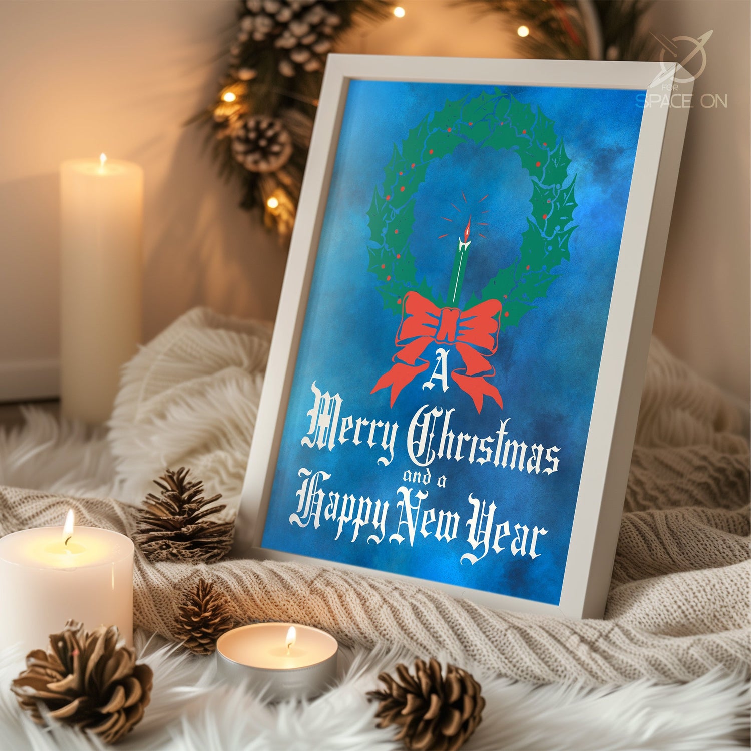 Blue Spruce Holiday Poster Tablosu