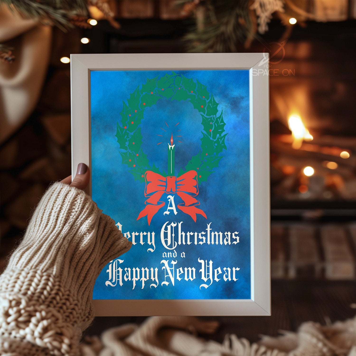 Blue Spruce Holiday Poster Tablosu
