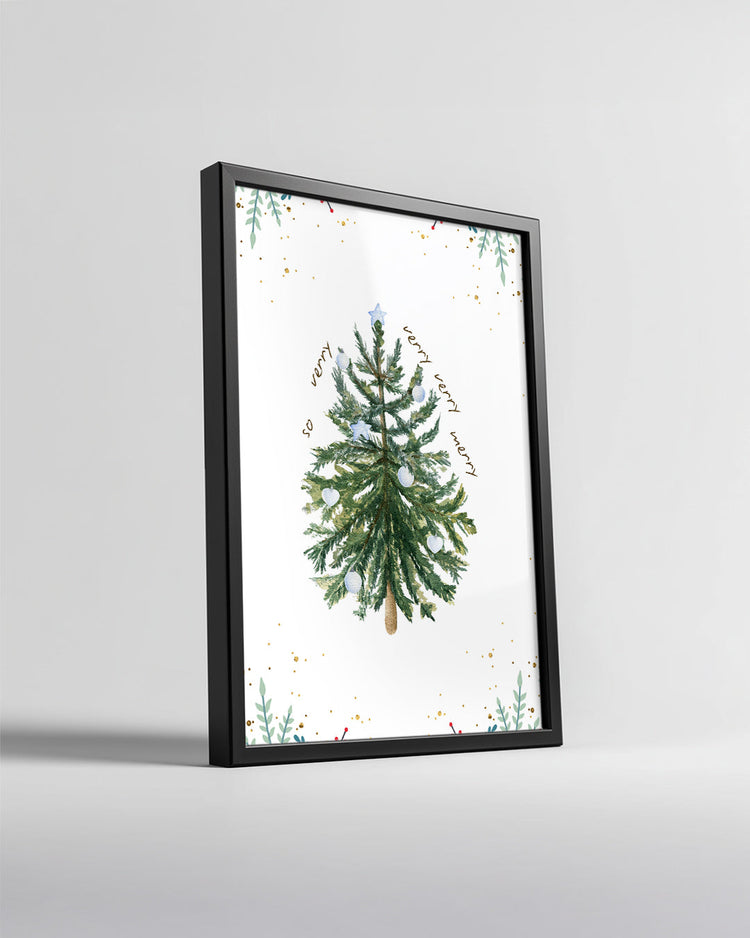Bohemian Christmas Tree Poster Tablosu