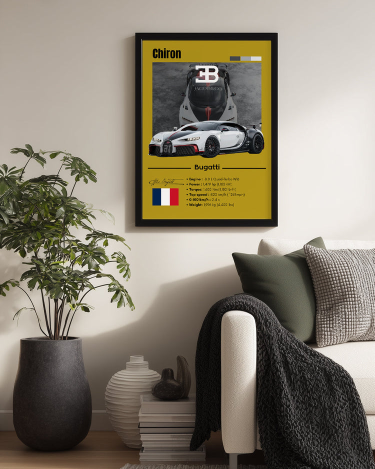 Bugatti Chiron Poster Tablosu
