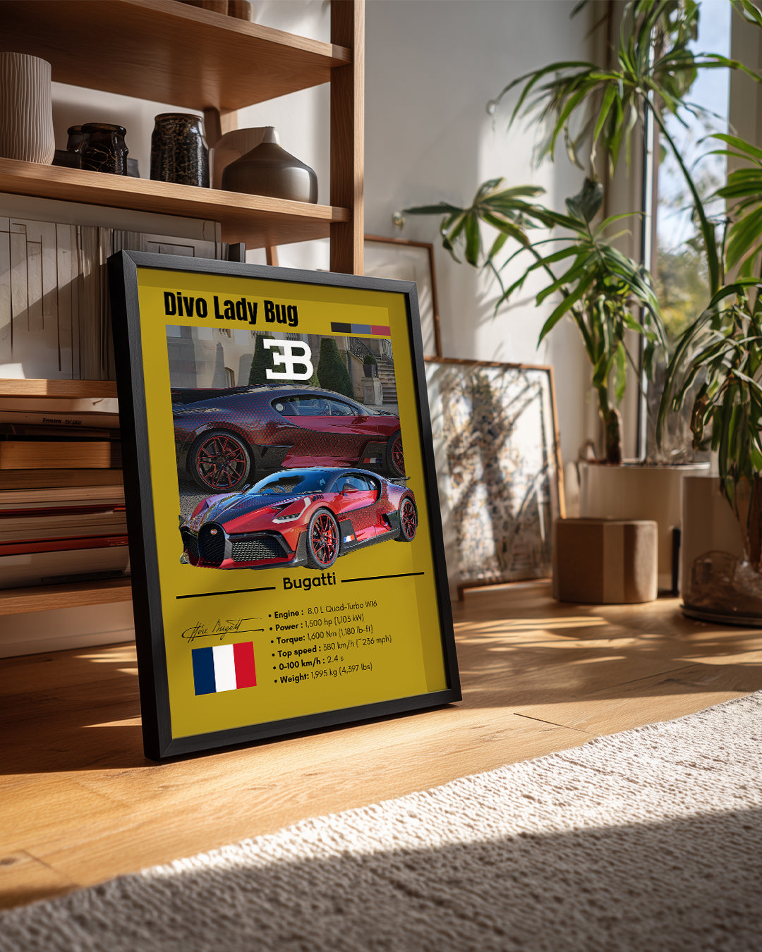 Bugatti Divo Lady Bug Poster Tablosu