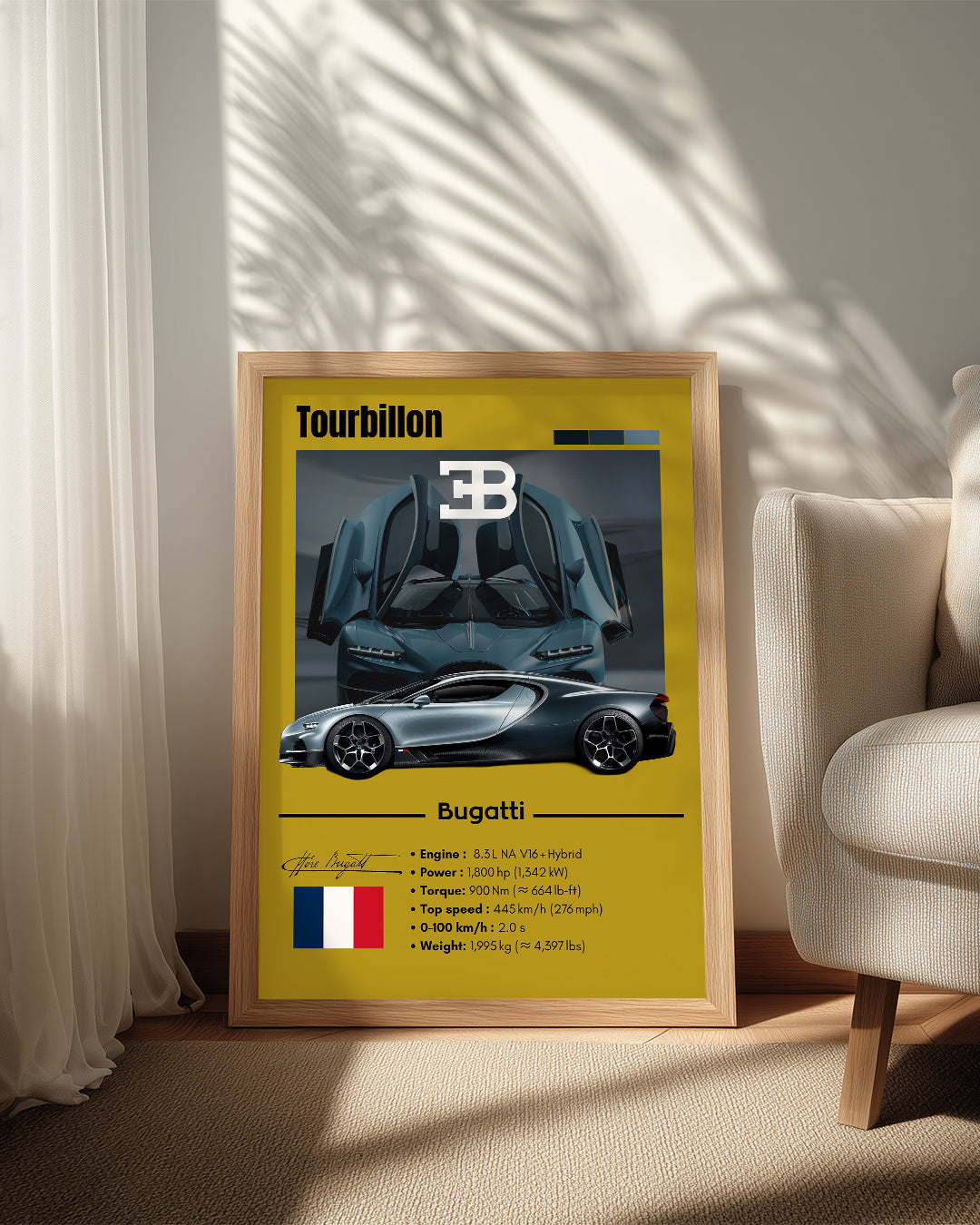 Bugatti Tourbillon Poster Tablosu