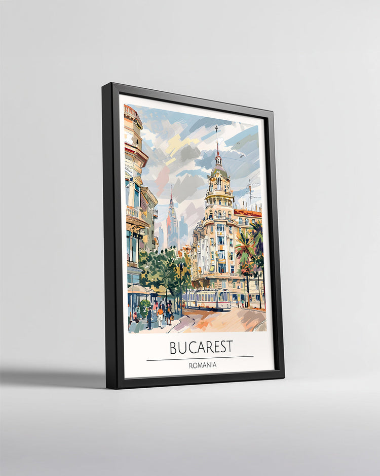 Bükreş Romanya Poster Tablosu
