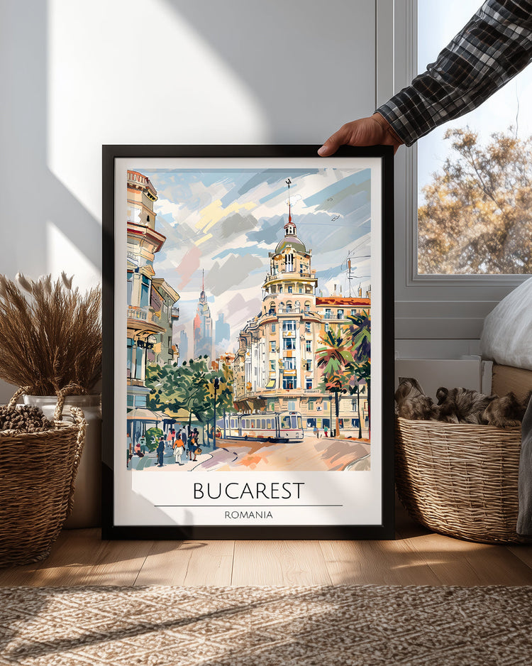 Bükreş Romanya Poster Tablosu
