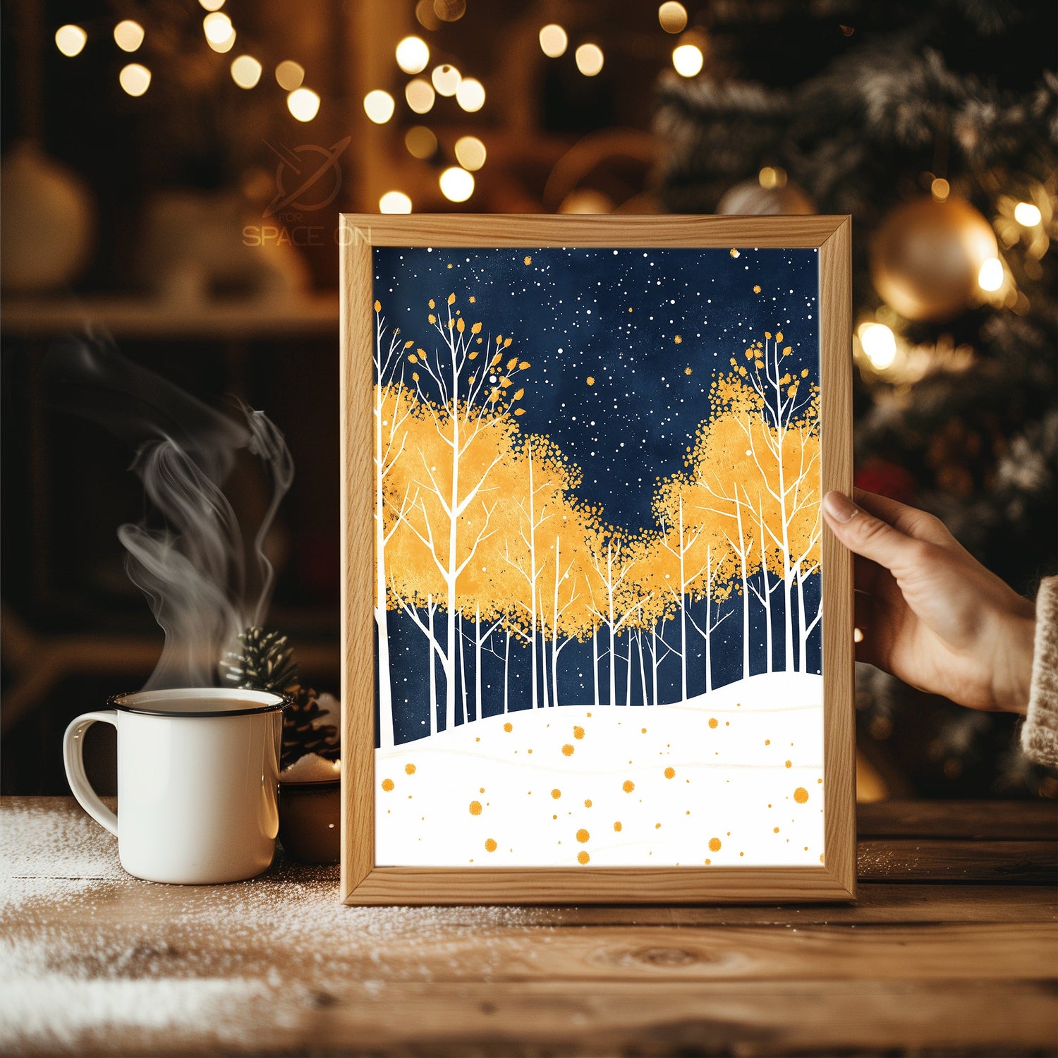 Candy Cane Ornament Poster Tablosu