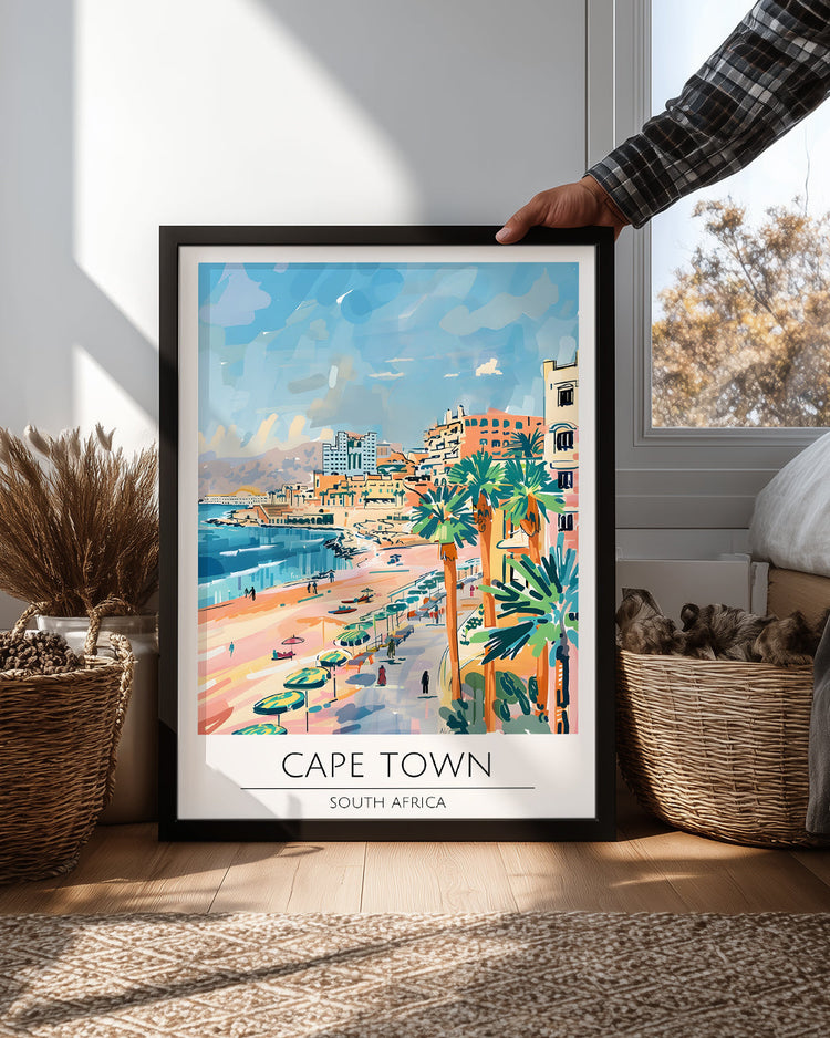 Cape Town Güney Afrika Poster Tablosu