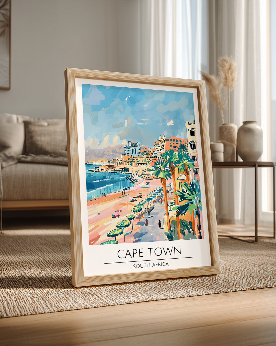 Cape Town Güney Afrika Poster Tablosu