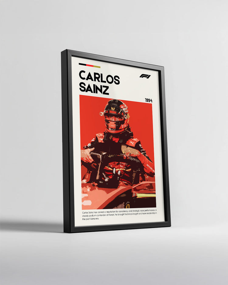 Carlos Sainz Poster Tablosu