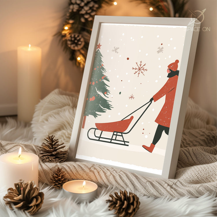 Cat By Fire Poster Tablosu