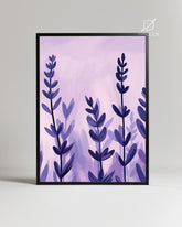 Champs Mauves Poster Tablosu