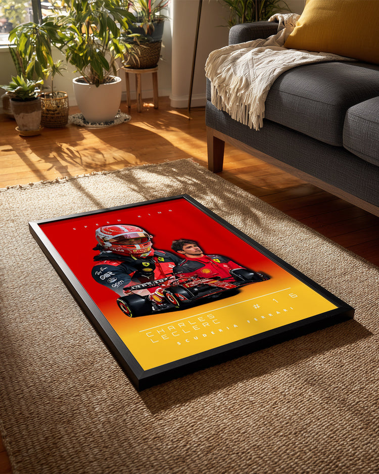 Charles Leclerc 16 Speed King Poster Tablosu