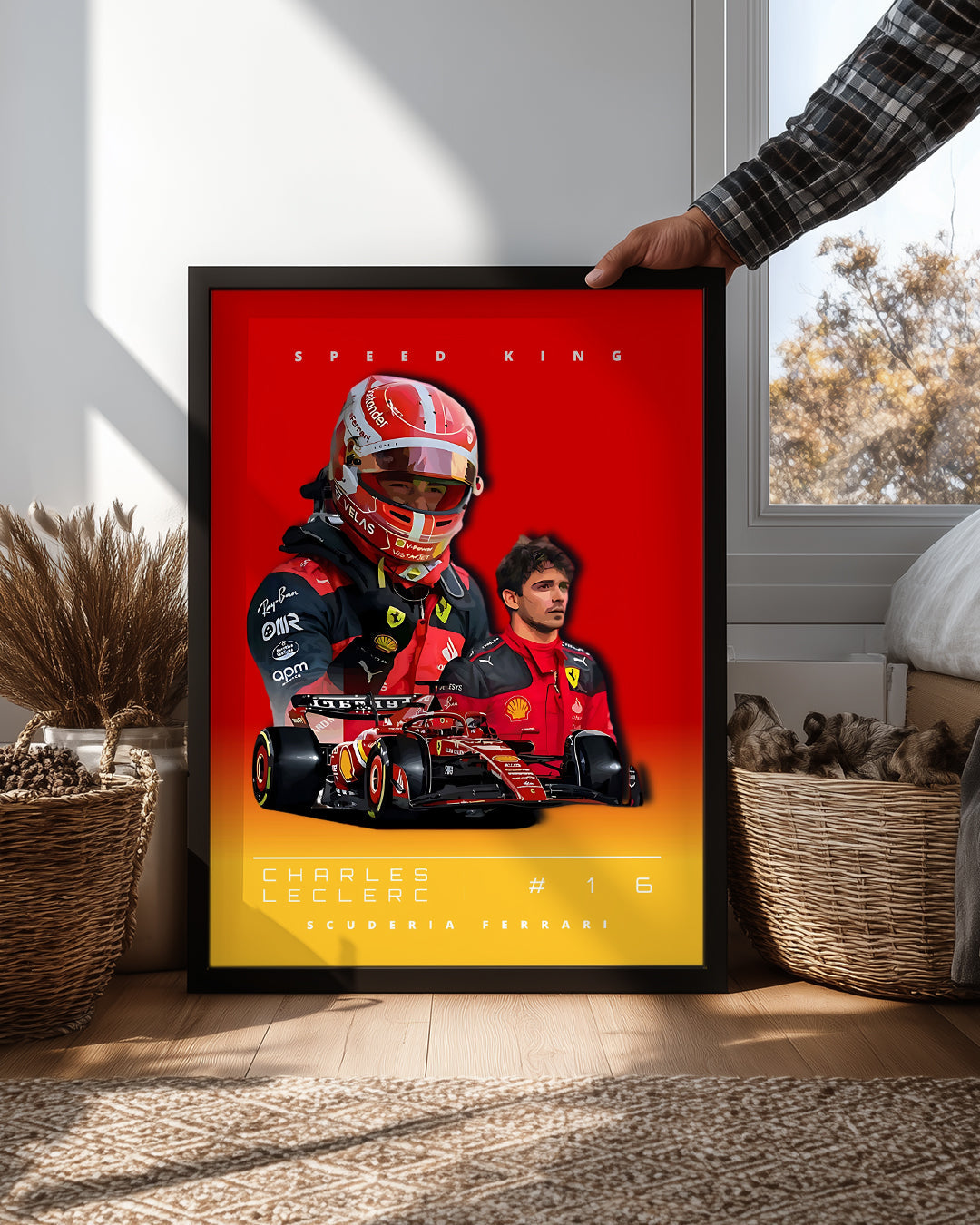 Charles Leclerc 16 Speed King Poster Tablosu