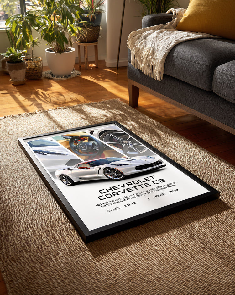 Chevrolet Corvette C8 Poster Tablosu