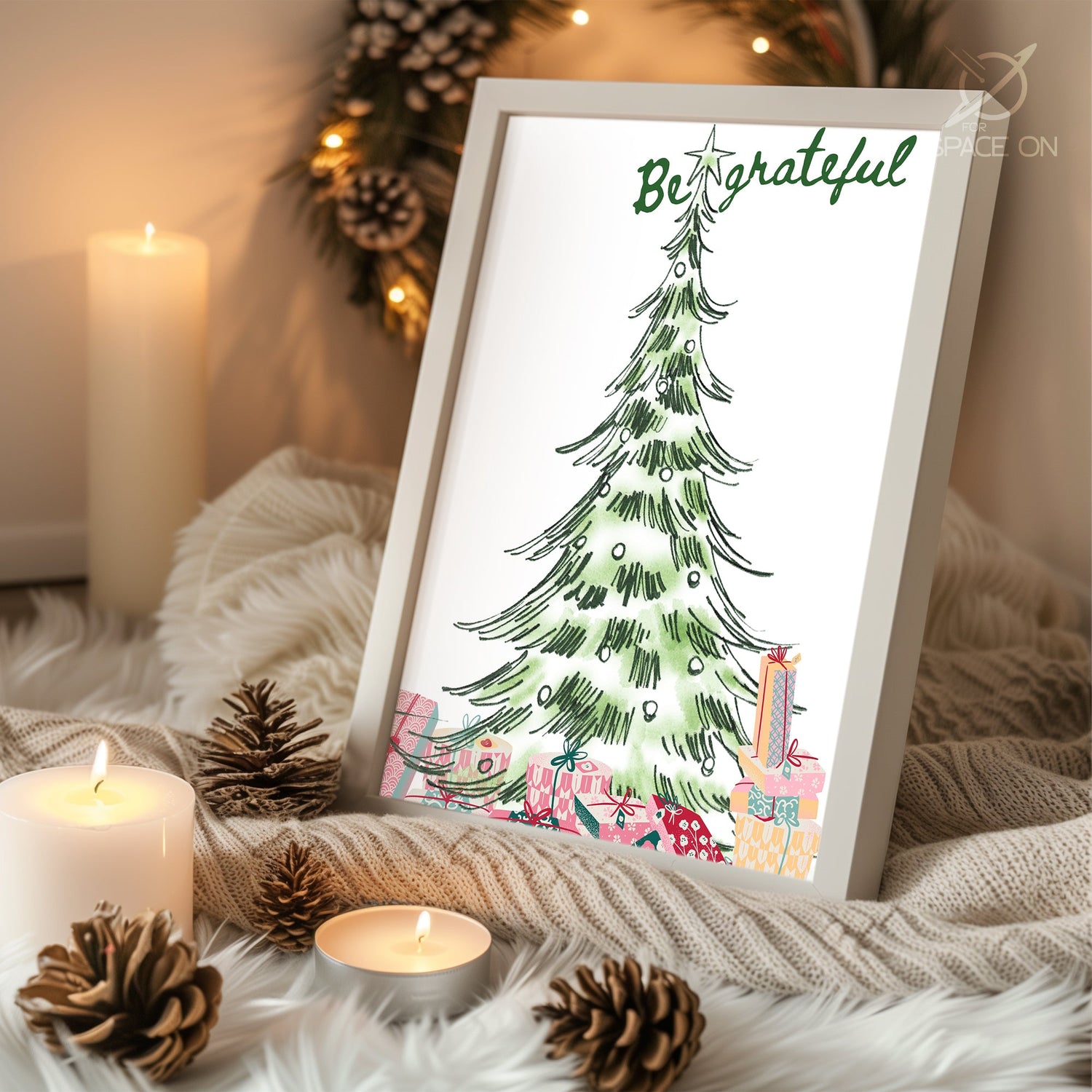 Christmas Blessings Art Poster Tablosu
