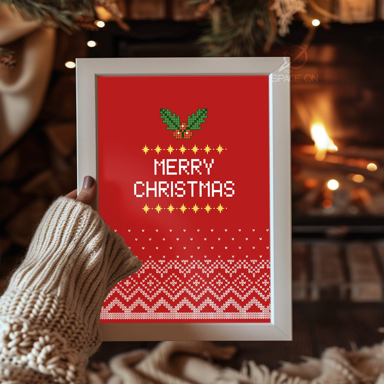 City Snowman Scene Poster Tablosu