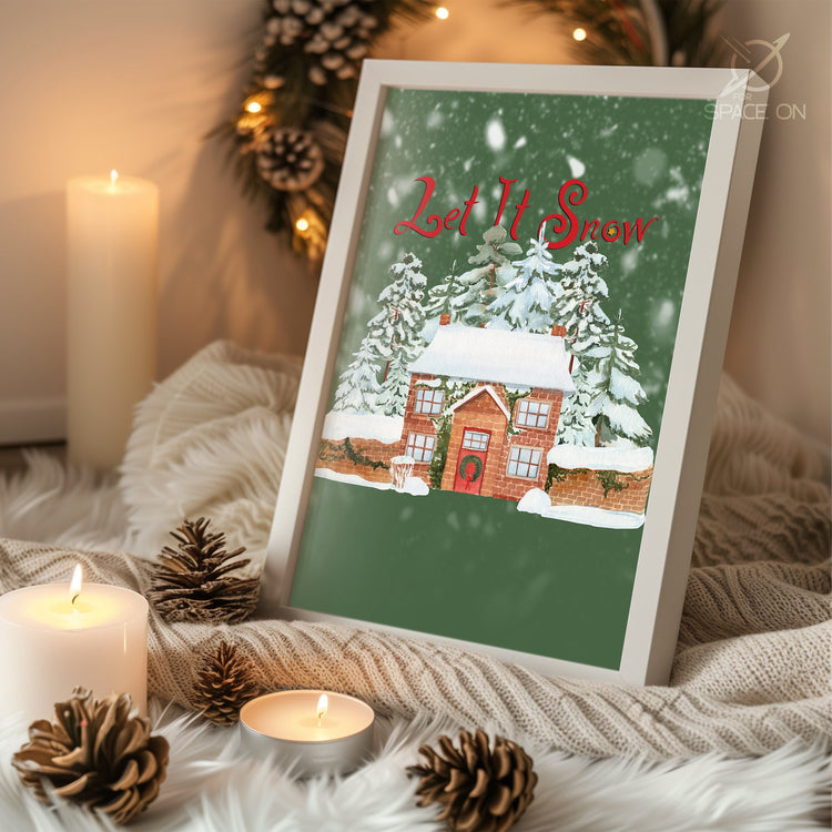 Classic Santa Portrait Poster Tablosu