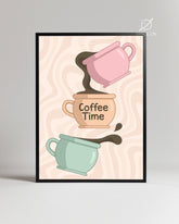 Coffee Time Poster Tablosu