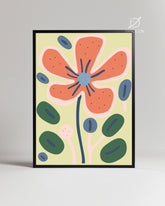 Coral Burst Poster Tablosu
