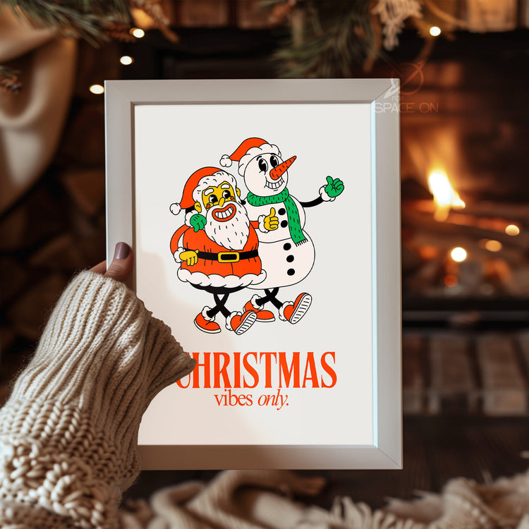 Corgi Holiday Portrait Poster Tablosu