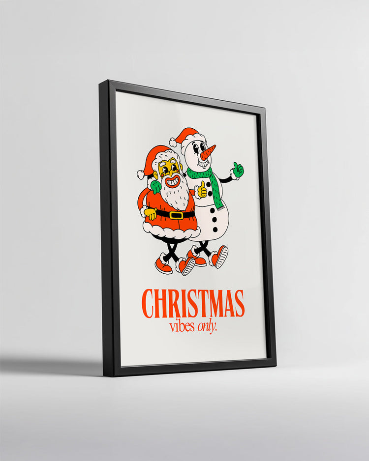 Corgi Holiday Portrait Poster Tablosu