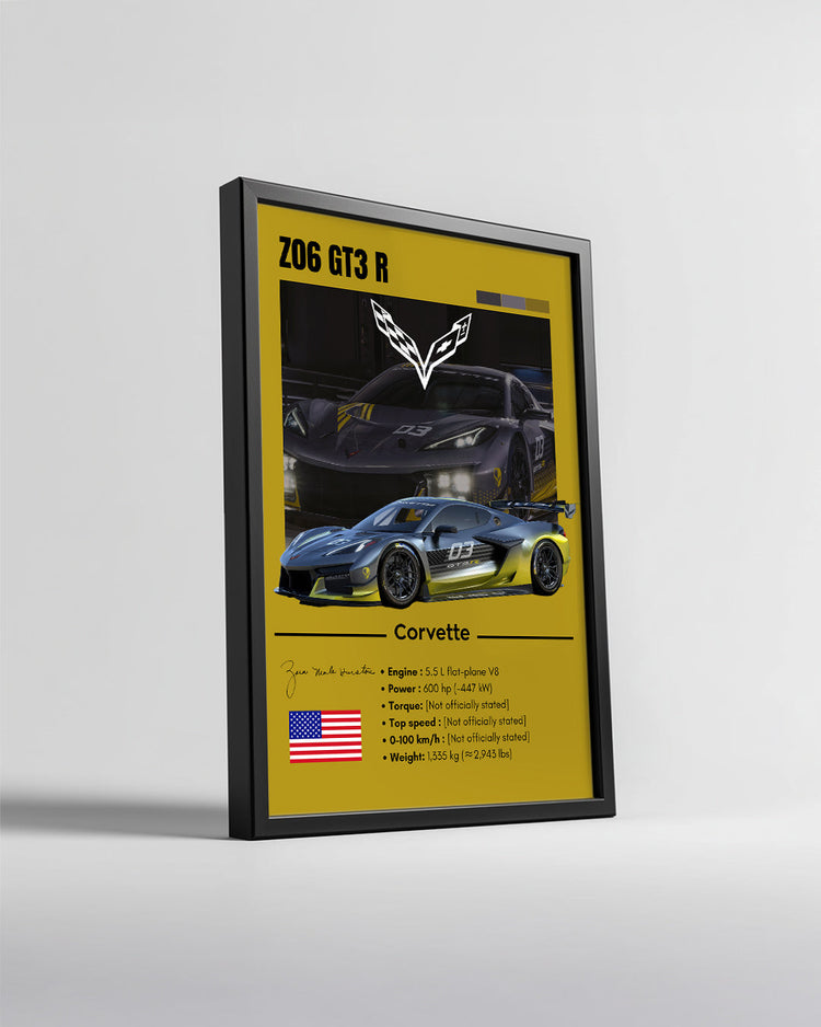 Corvette Z06 GT3 R Poster Tablosu